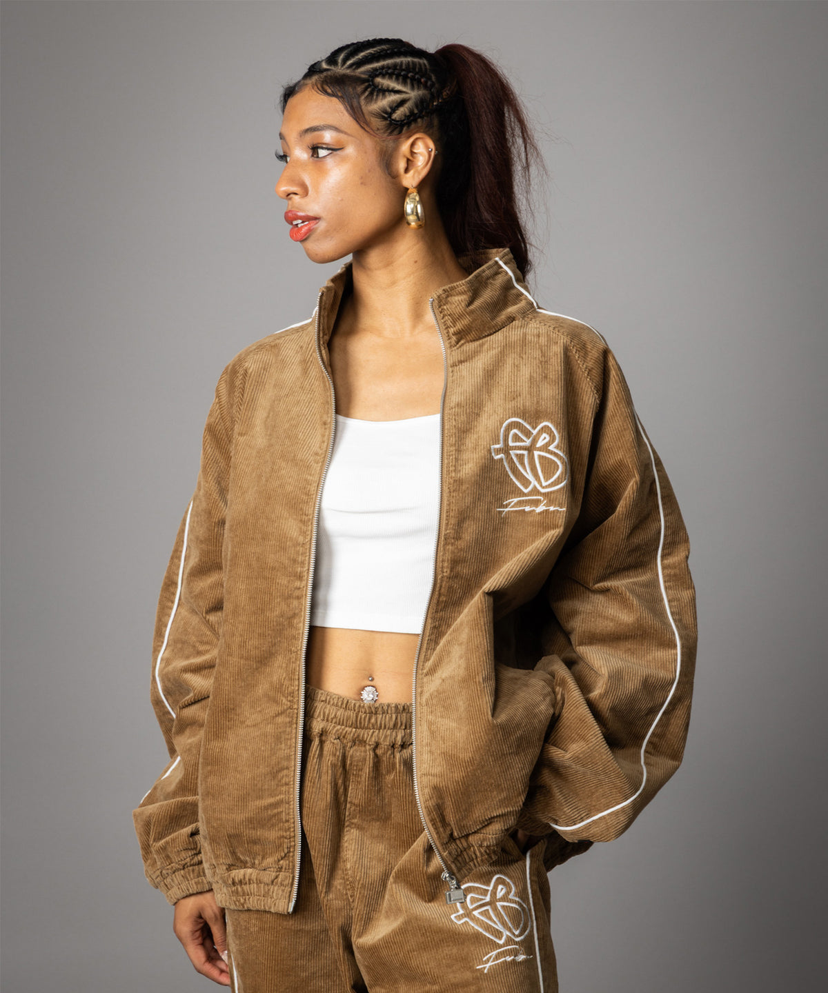 【NEW】CORDUROY TRACK JACKET/コーデュロイトラックジャケット【FAM-62302】