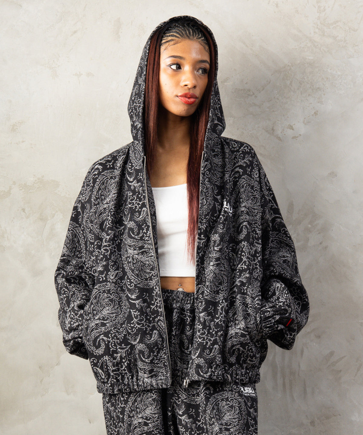 EXCLUSIVE【NEW】PAISLEY ZIP HOODIE/ペイズリージップフーディー【FAM-62303】