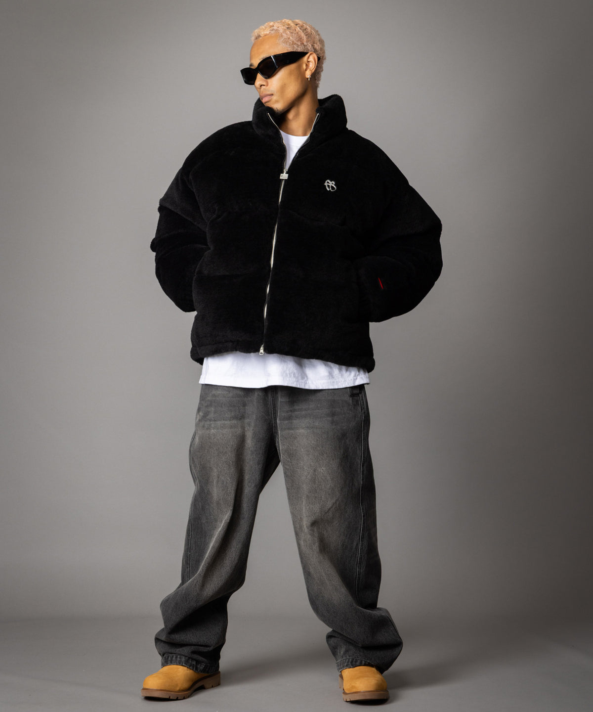 【NEW】FAUX FUR PUFFER JACKET/フェイクファーパファージャケット【FAM-62305】