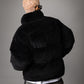 【NEW】FAUX FUR PUFFER JACKET/フェイクファーパファージャケット【FAM-62305】