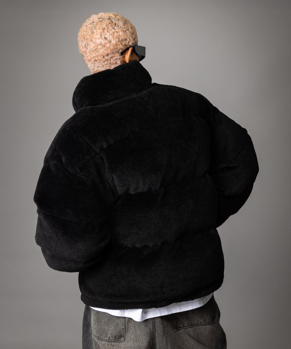 【NEW】FAUX FUR PUFFER JACKET/フェイクファーパファージャケット【FAM-62305】