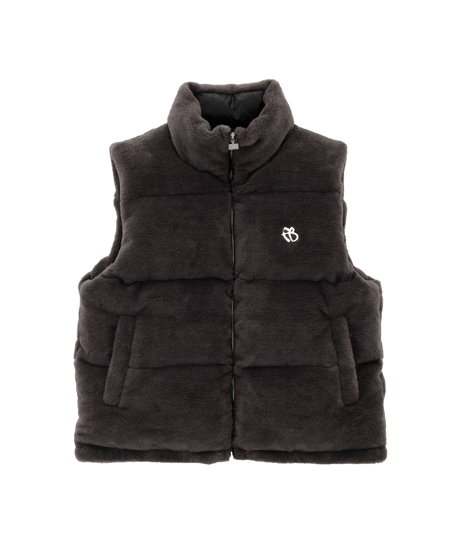 FAUX FUR PUFFER VEST/フェイクファーパファーベスト【FAM-62306