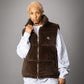 【NEW】FAUX FUR PUFFER VEST/フェイクファーパファーベスト【FAM-62306】