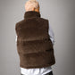 【NEW】FAUX FUR PUFFER VEST/フェイクファーパファーベスト【FAM-62306】