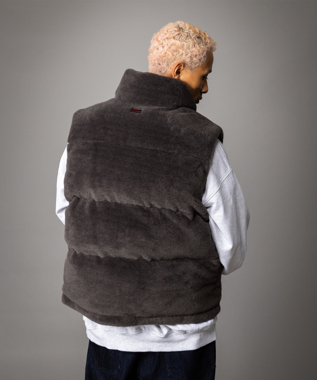 【NEW】FAUX FUR PUFFER VEST/フェイクファーパファーベスト【FAM-62306】