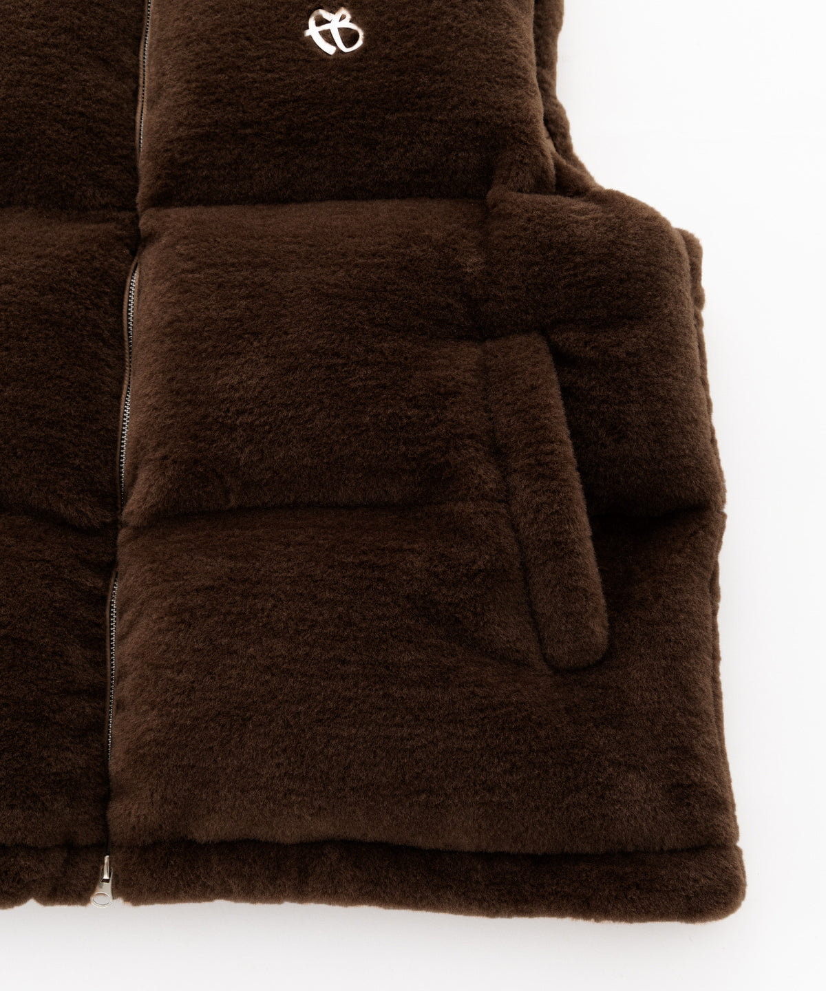 【NEW】FAUX FUR PUFFER VEST/フェイクファーパファーベスト【FAM-62306】