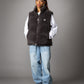 【NEW】FAUX FUR PUFFER VEST/フェイクファーパファーベスト【FAM-62306】