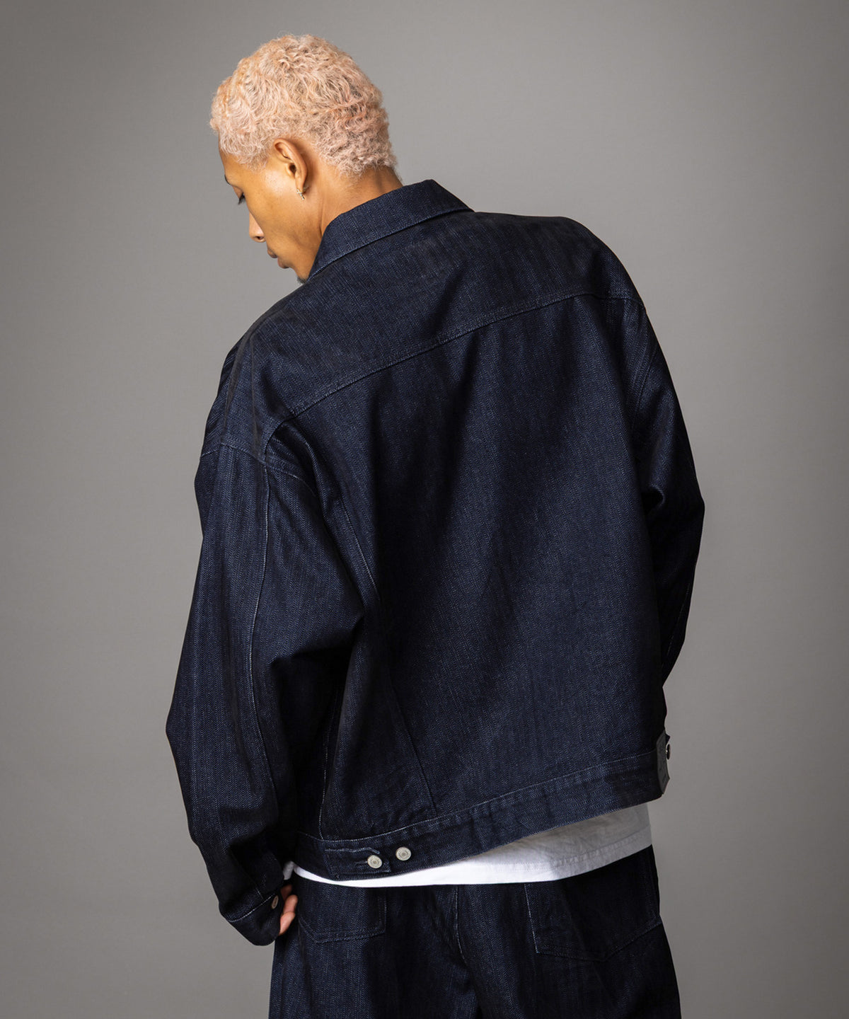 【NEW】FLOCKED DENIM JACKET/フロックデニムジャケット【FAM-62316】【10月5日から順次配送】