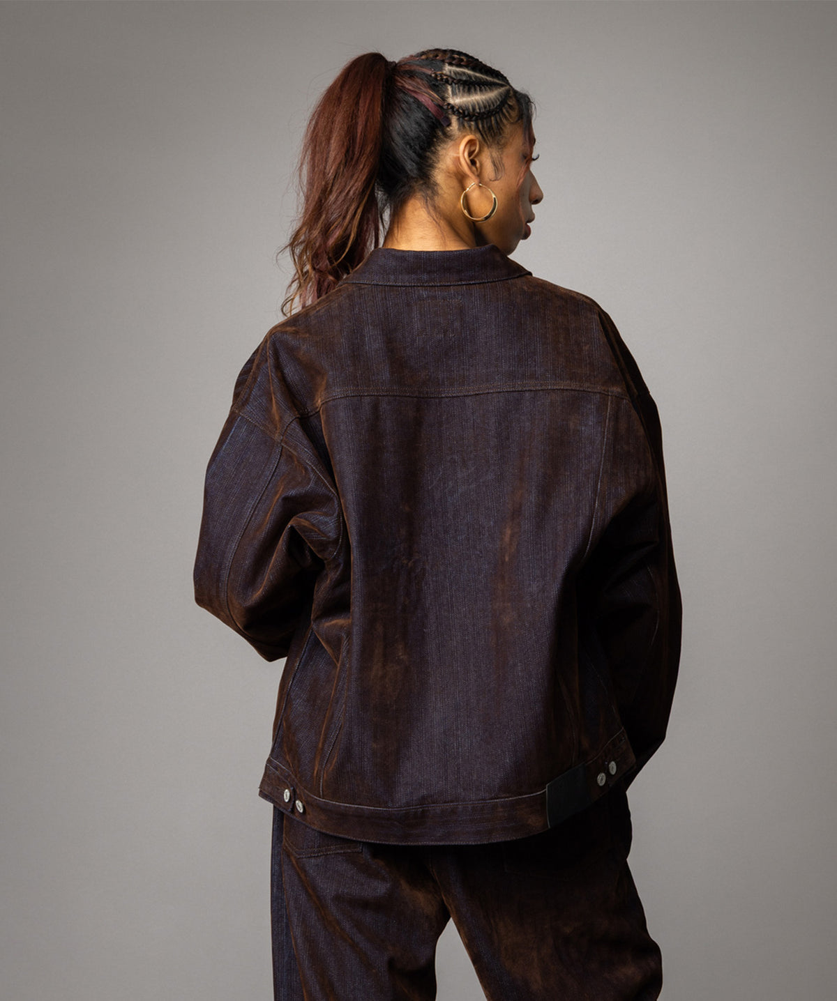 【NEW】FLOCKED DENIM JACKET/フロックデニムジャケット【FAM-62316】【10月5日から順次配送】