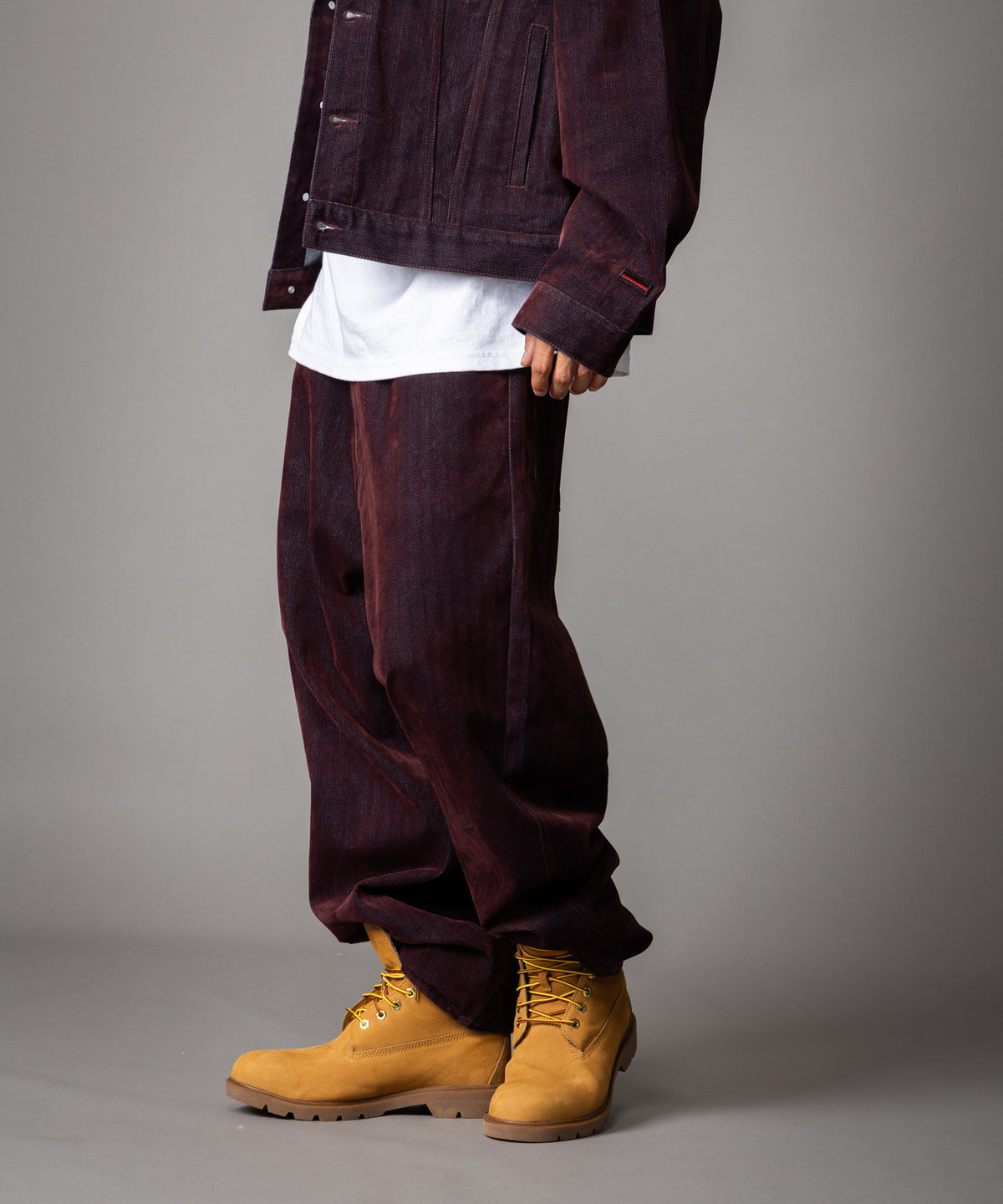 【NEW】FLOCKED DENIM PANTS/フロックデニムパンツ【FAM-62509】【10月5日から順次配送】