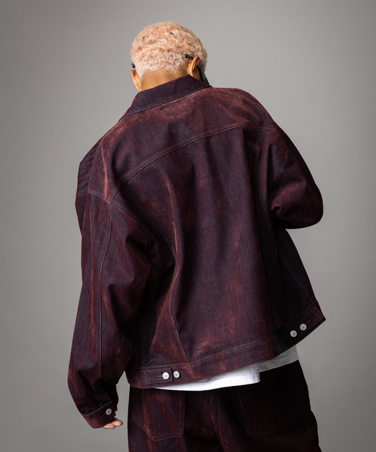 【NEW】FLOCKED DENIM JACKET/フロックデニムジャケット【FAM-62316】【10月5日から順次配送】