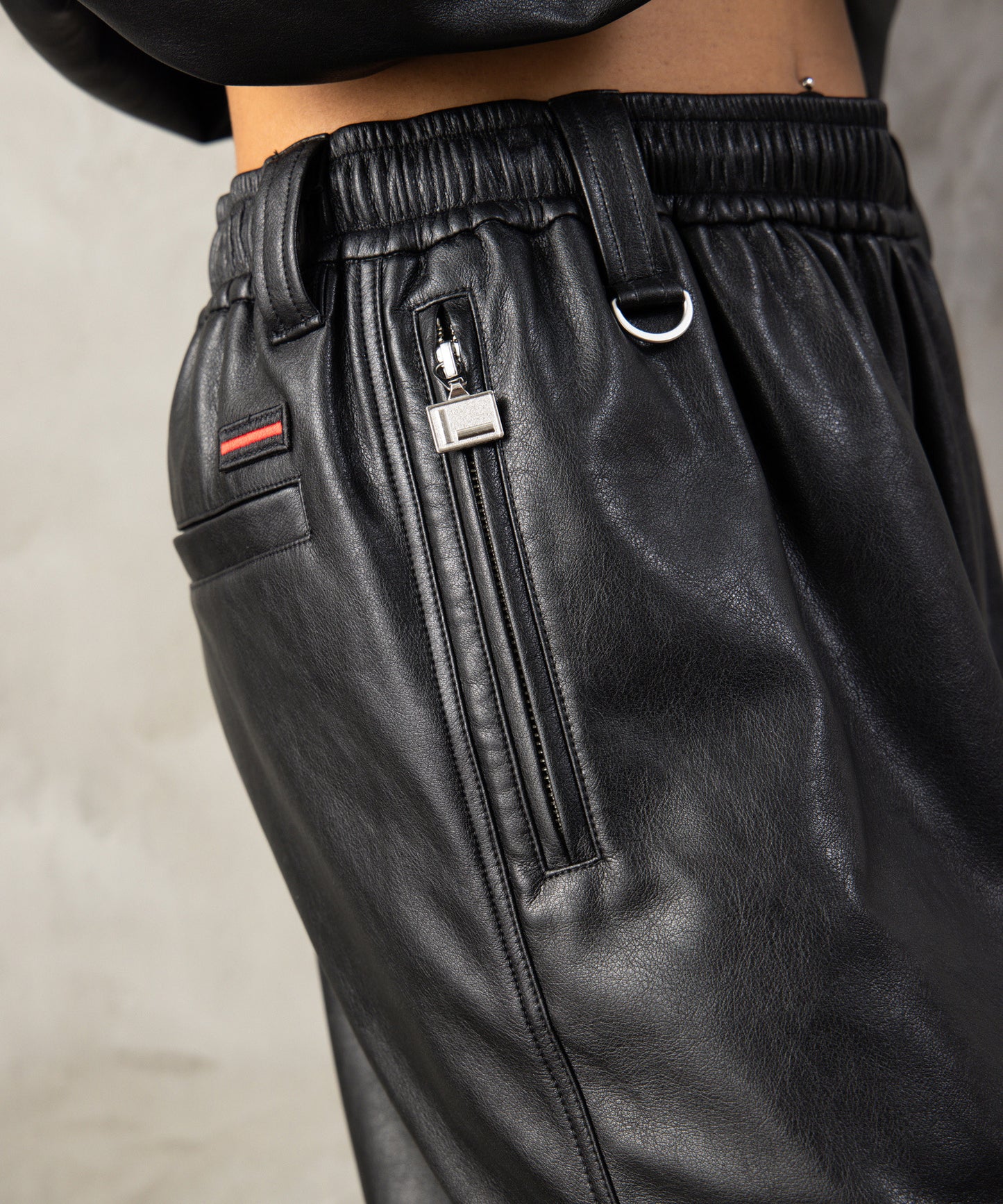 【NEW】FAUX LEATHER EASY PANTS/フェイクレザーイージーパンツ【FAM-62500】