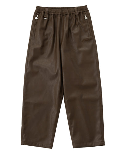 【NEW】FAUX LEATHER EASY PANTS/フェイクレザーイージーパンツ【FAM-62500】
