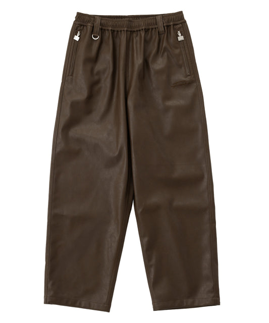 【NEW】FAUX LEATHER EASY PANTS/フェイクレザーイージーパンツ【FAM-62500】