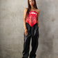【NEW】FAUX LEATHER EASY PANTS/フェイクレザーイージーパンツ【FAM-62500】