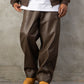 【NEW】FAUX LEATHER EASY PANTS/フェイクレザーイージーパンツ【FAM-62500】