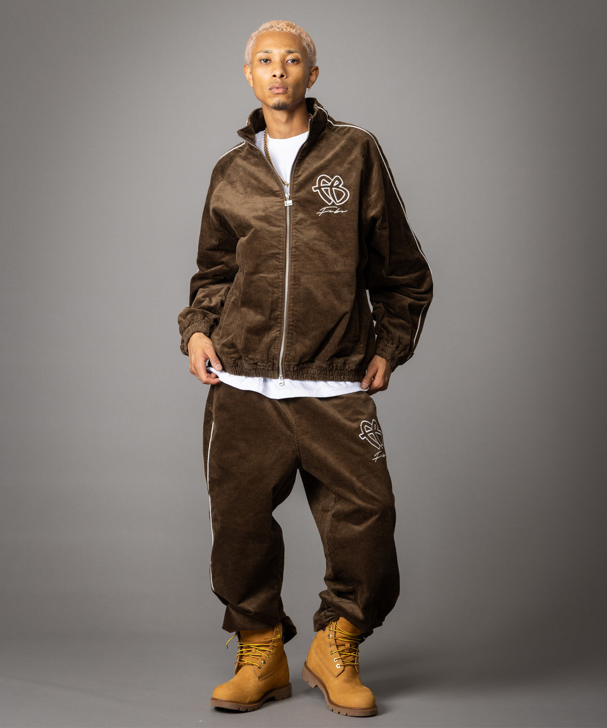 【NEW】CORDUROY TRACK PANTS/コーデュロイトラックパンツ【FAM-62502】【10月5日から順次配送】