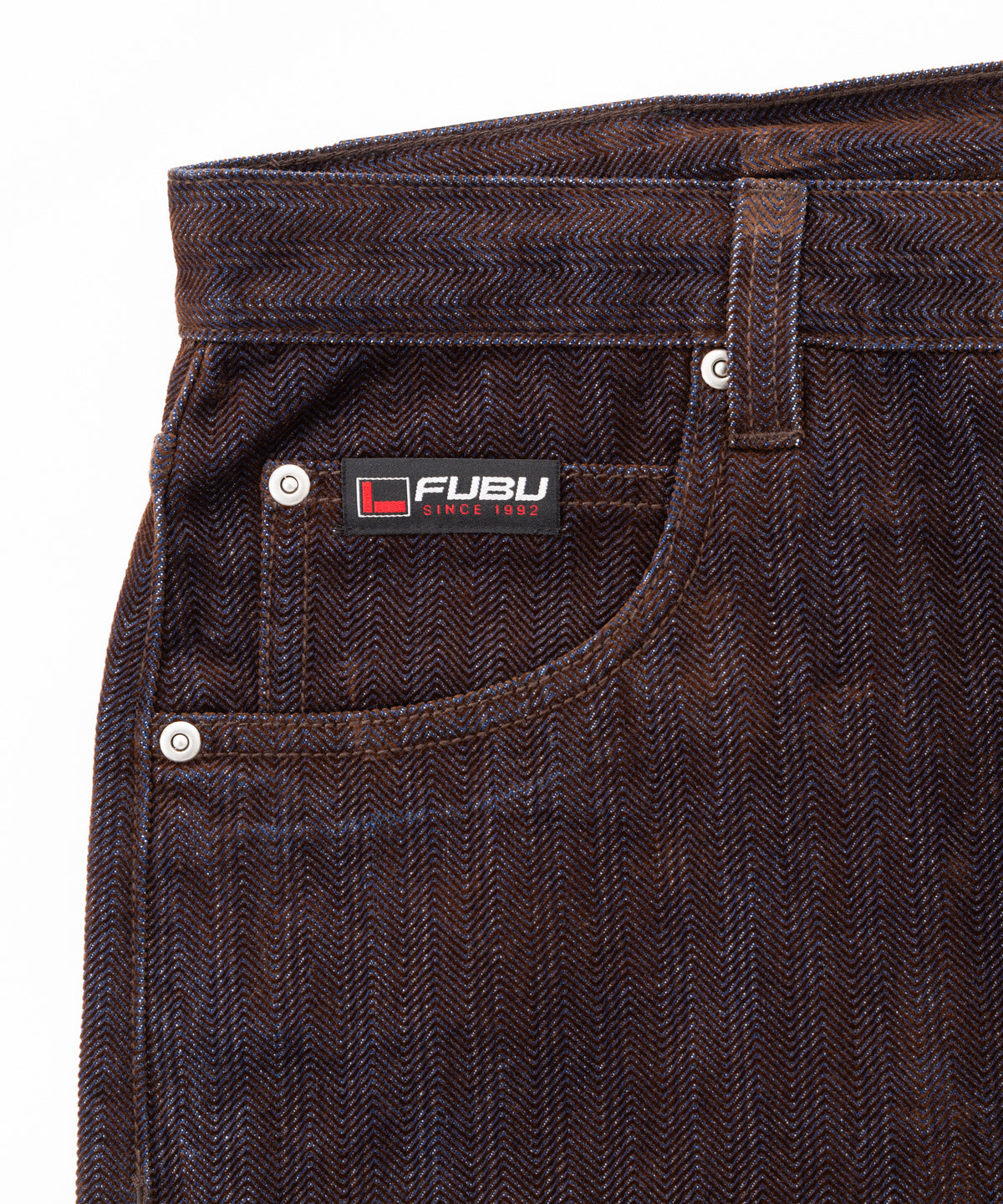 【NEW】FLOCKED DENIM PANTS/フロックデニムパンツ【FAM-62509】【10月5日から順次配送】