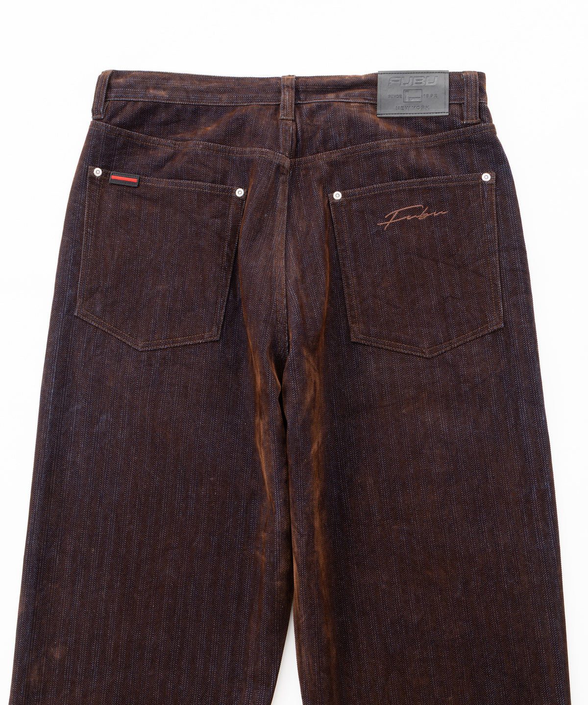 【NEW】FLOCKED DENIM PANTS/フロックデニムパンツ【FAM-62509】【10月5日から順次配送】