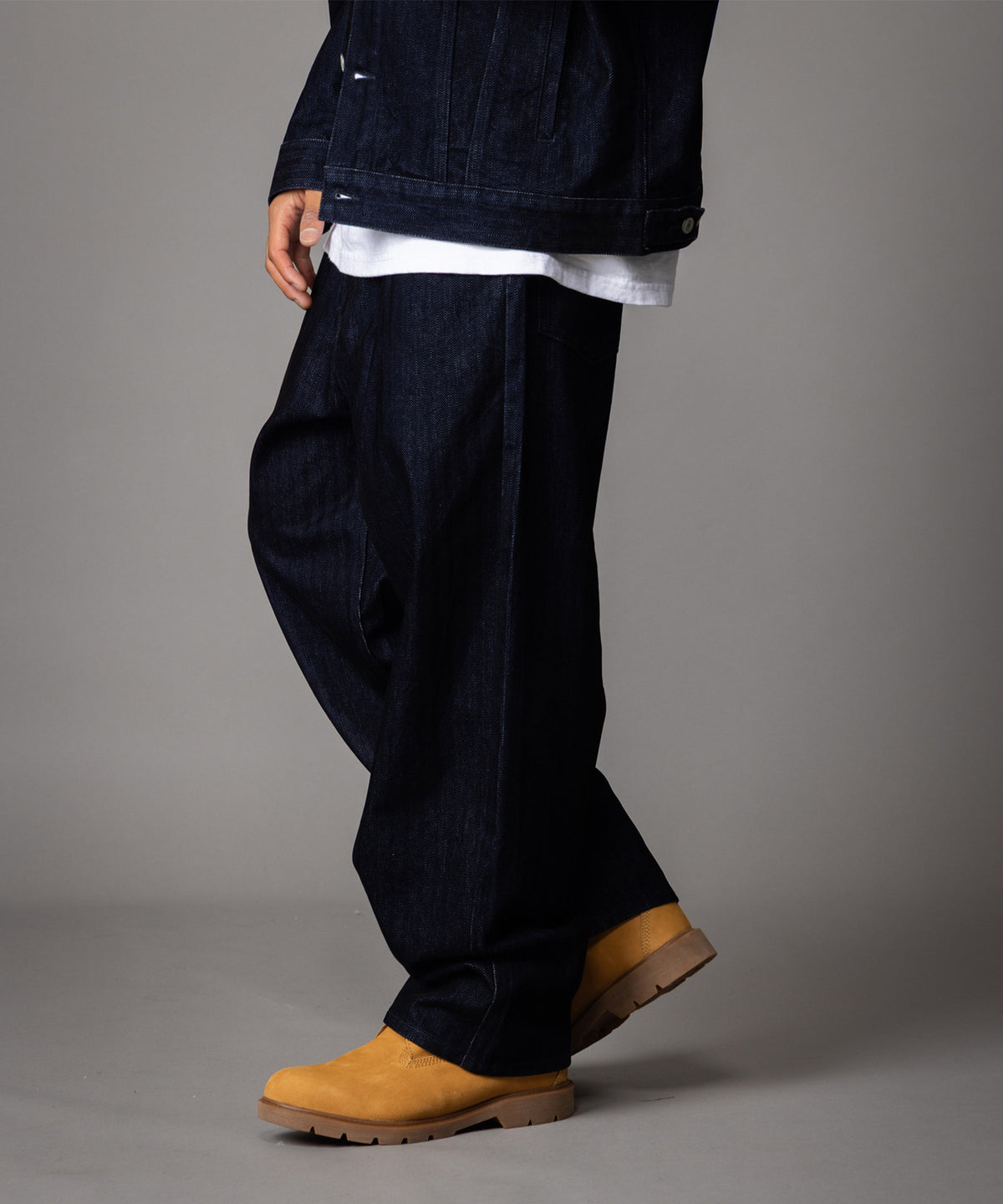 【NEW】FLOCKED DENIM PANTS/フロックデニムパンツ【FAM-62509】【10月5日から順次配送】