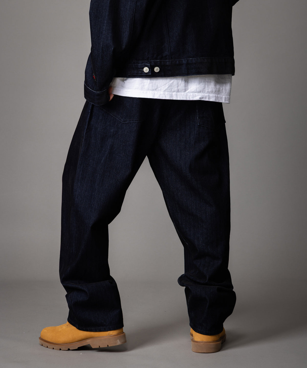 【NEW】FLOCKED DENIM PANTS/フロックデニムパンツ【FAM-62509】【10月5日から順次配送】