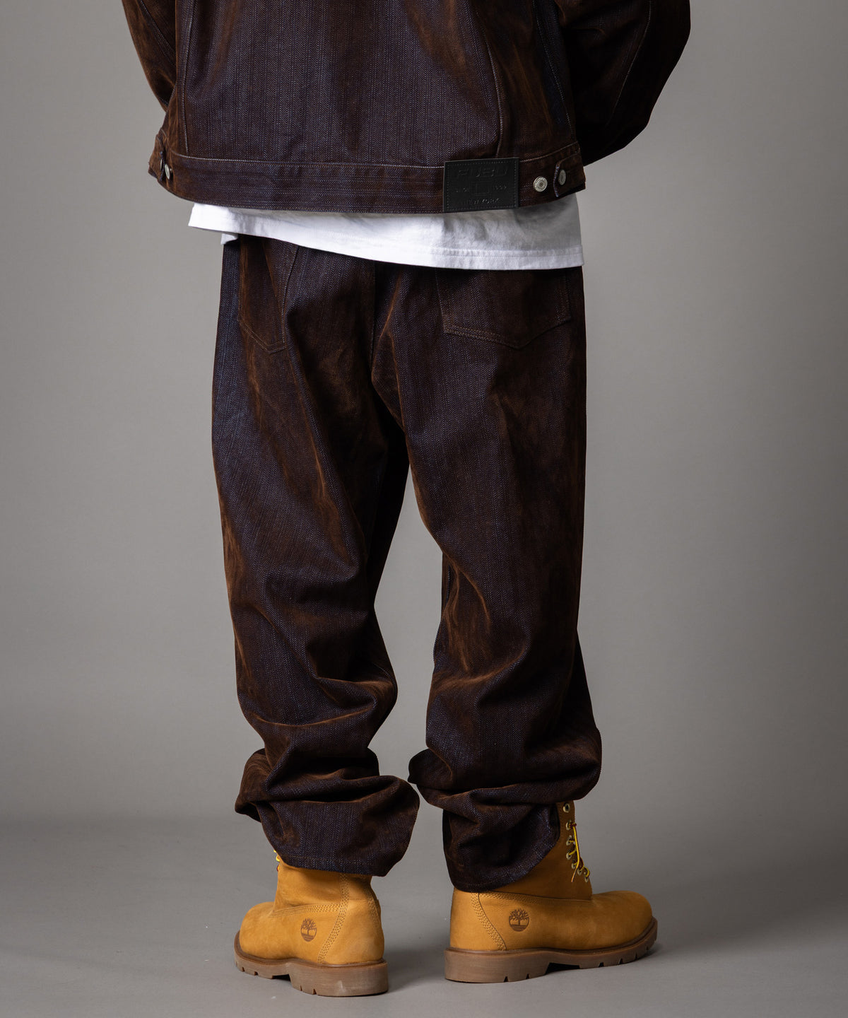 【NEW】FLOCKED DENIM PANTS/フロックデニムパンツ【FAM-62509】【10月5日から順次配送】