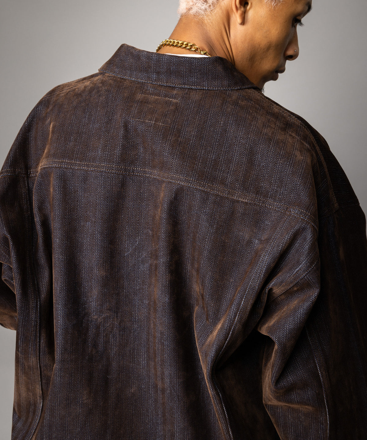 【NEW】FLOCKED DENIM JACKET/フロックデニムジャケット【FAM-62316】【10月5日から順次配送】
