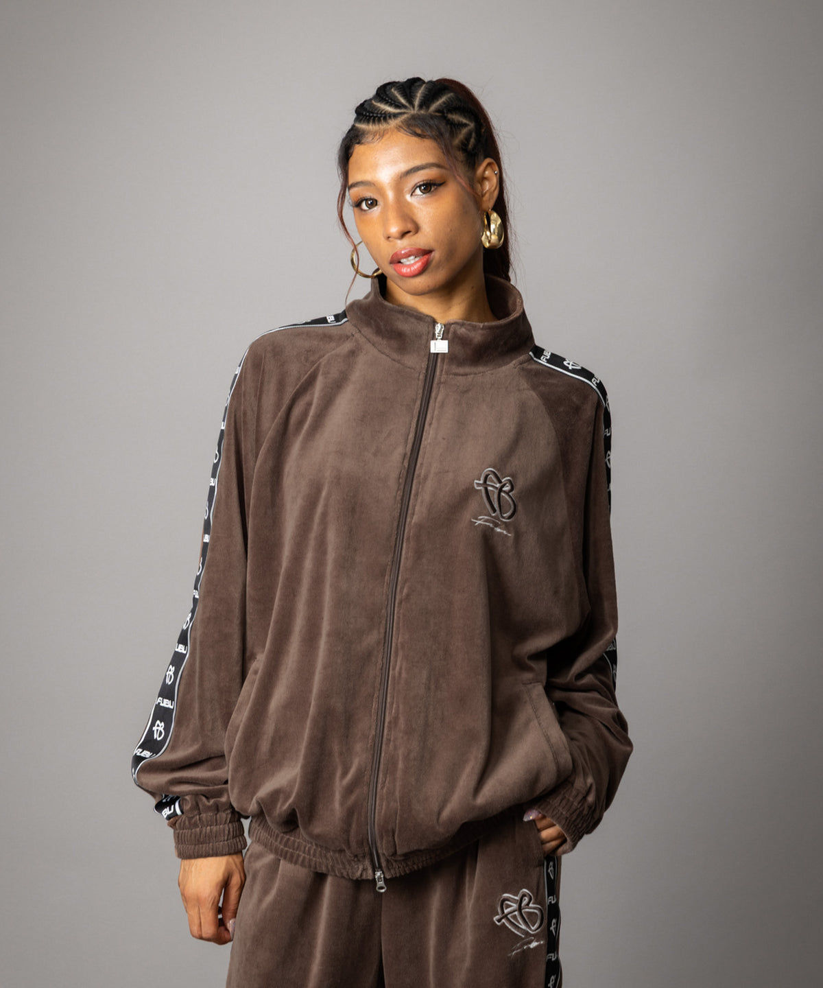 EXCLUSIVE【NEW】VELOR TRUCK JACKET/ベロアトラックジャケット【FAM-62709】