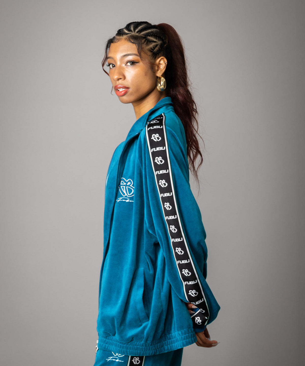 EXCLUSIVE【NEW】VELOR TRUCK JACKET/ベロアトラックジャケット【FAM-62709】