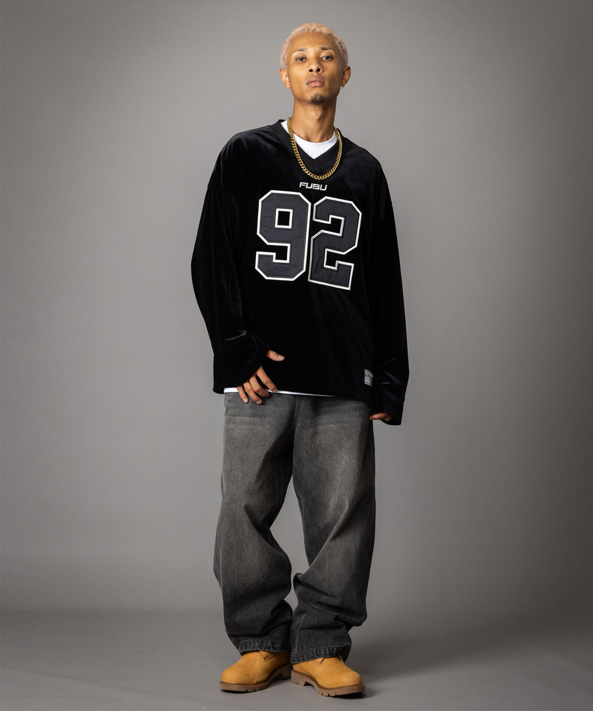 【NEW】VELOR GAME SHIRTS/ベロアゲームシャツ【FAM-62715】