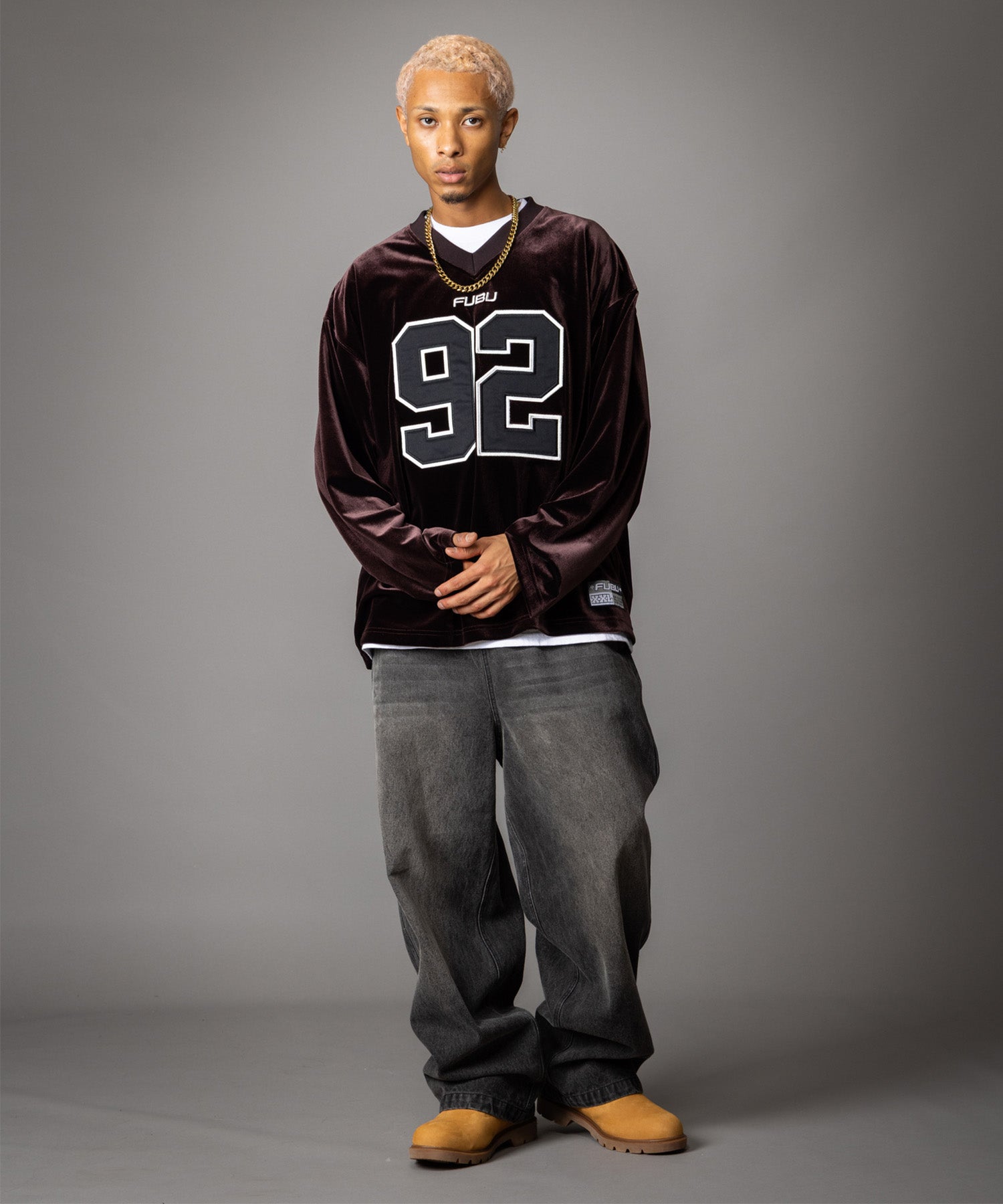 Blacul ベロア ゲームシャツ bboy 3xl hiphop VELOR GAME SHIRTS/ベロアゲームシャツ【FAM-62715】｜FUBU(フブ)公式