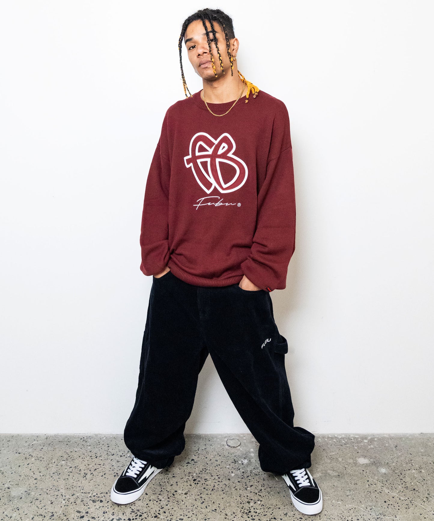 LOGO KNIT/ロゴニット【FAU-32705】