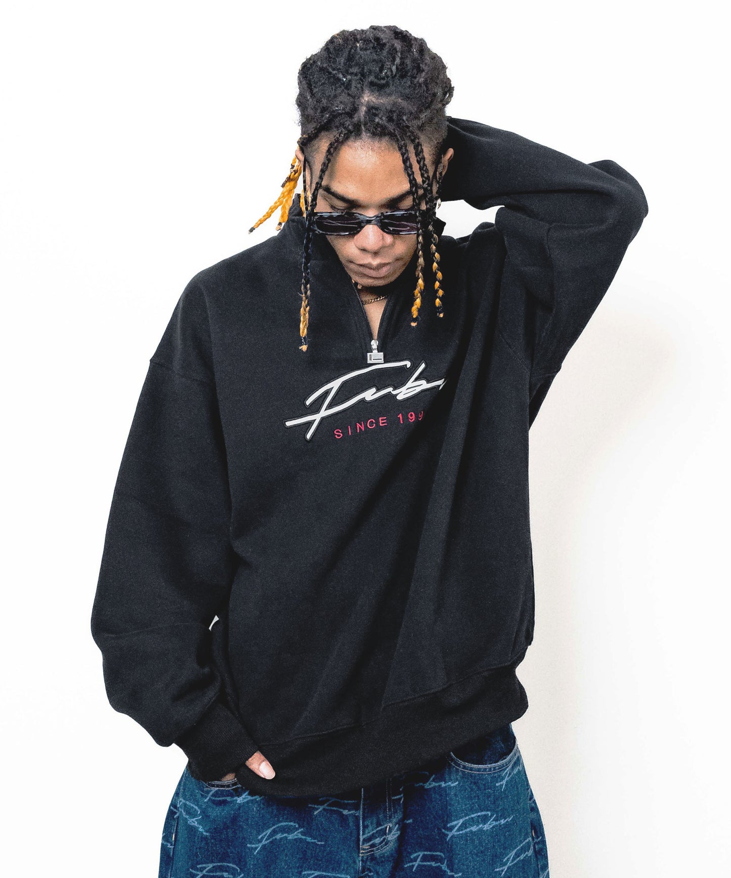 HALF ZIP SWEAT/ハーフジップスウェット【FAU-32707】