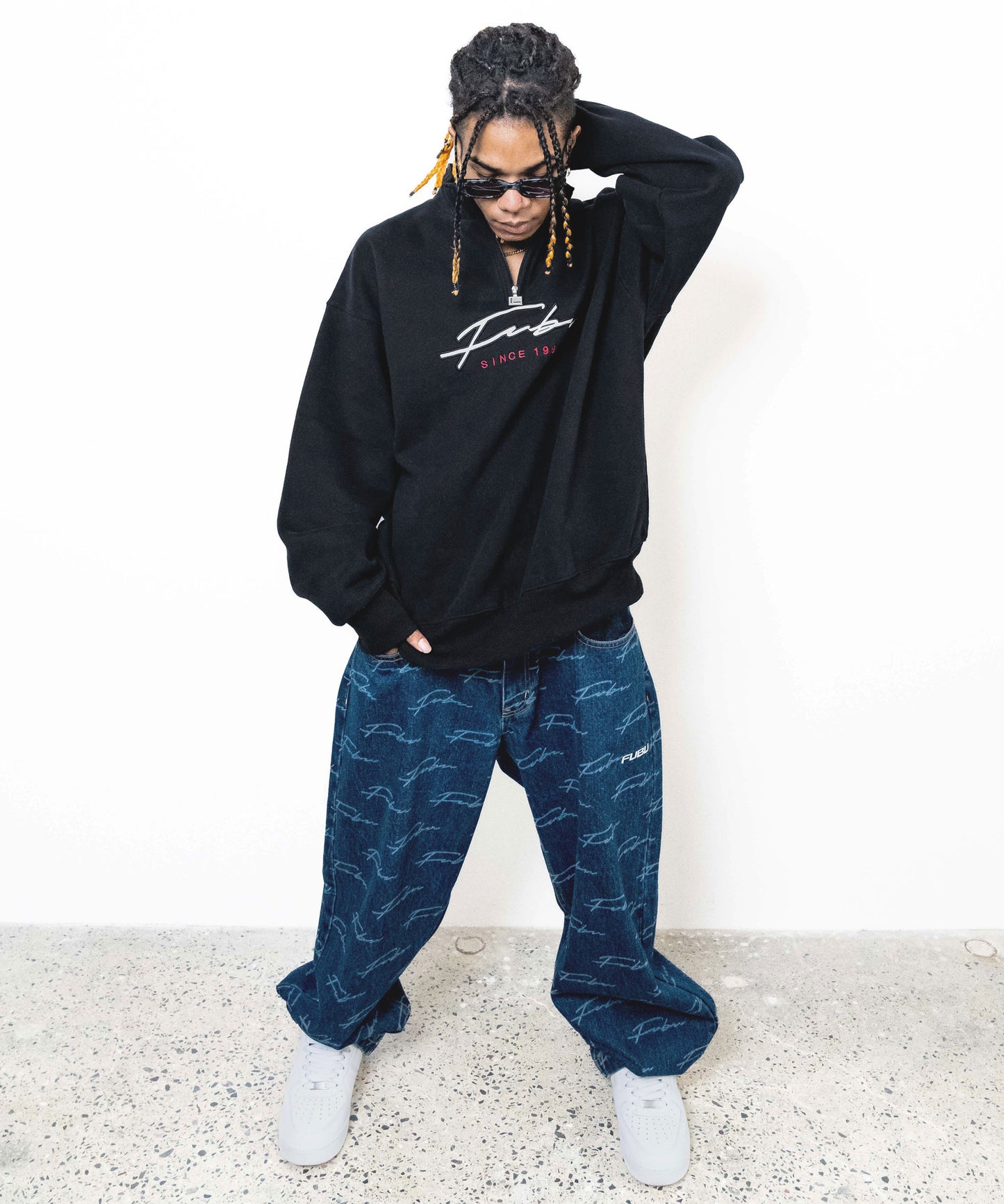 HALF ZIP SWEAT/ハーフジップスウェット【FAU-32707】