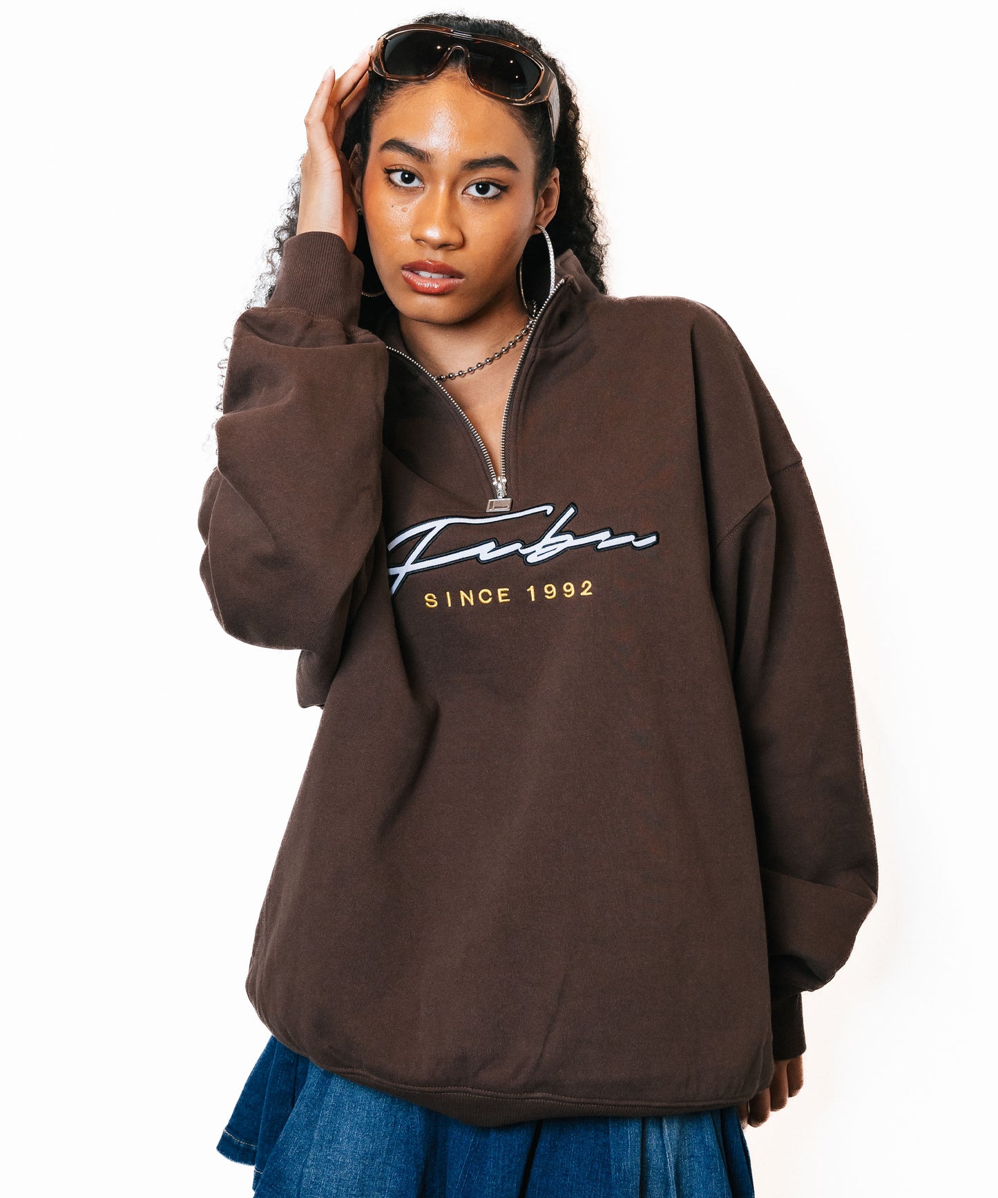 HALF ZIP SWEAT/ハーフジップスウェット【FAU-32707】