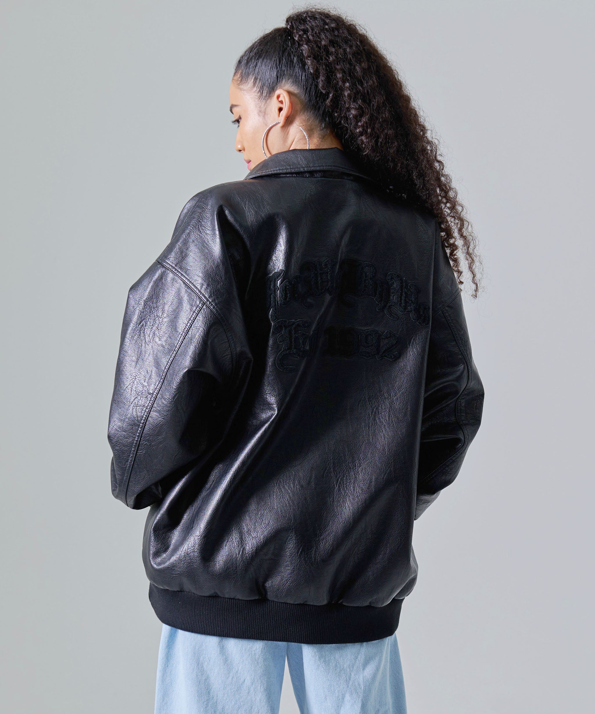 wu-wearレザージャケット　激レア　fubu rocawear enyce 超レア>wu wear レザージャケット B系 bboy HIPHOP-チェキ本体FUJI