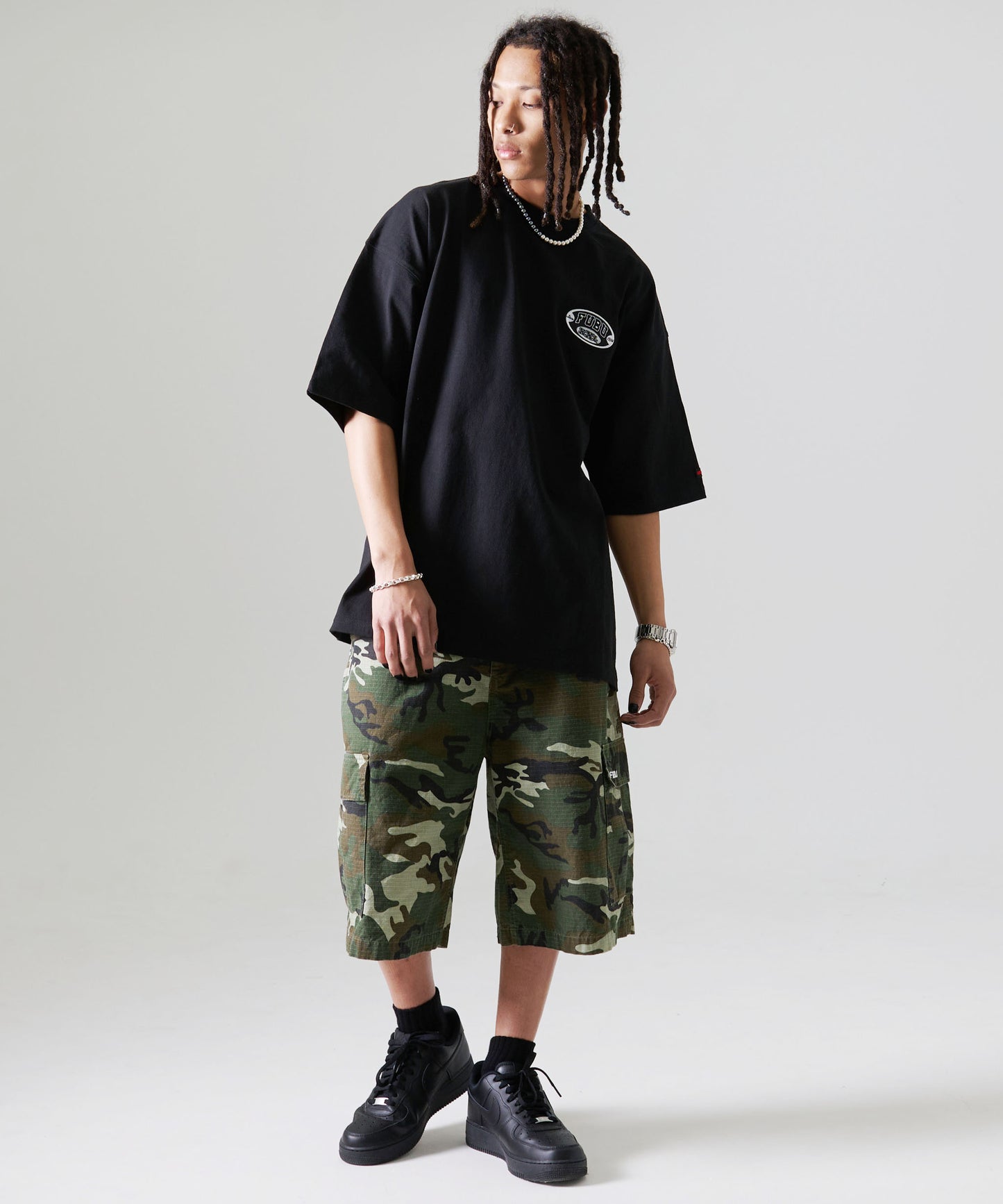 CAMO CARGO SHORT PANTS/カモカーゴショートパンツ【FAM-41502】