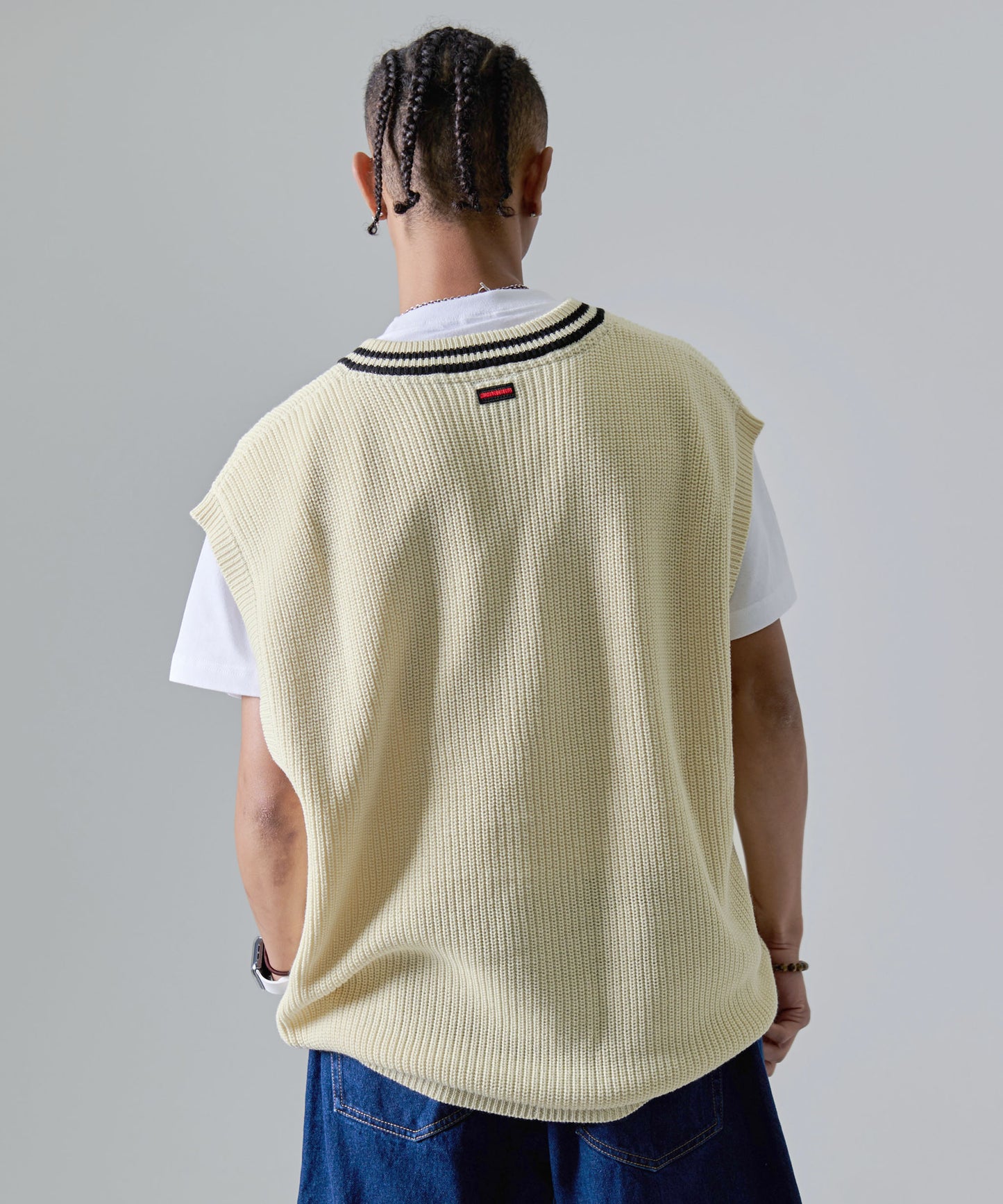 KNIT VEST/ニットベスト【FAM-41702】