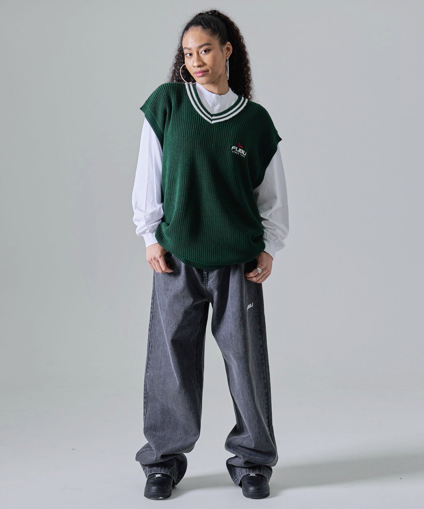 KNIT VEST/ニットベスト【FAM-41702】