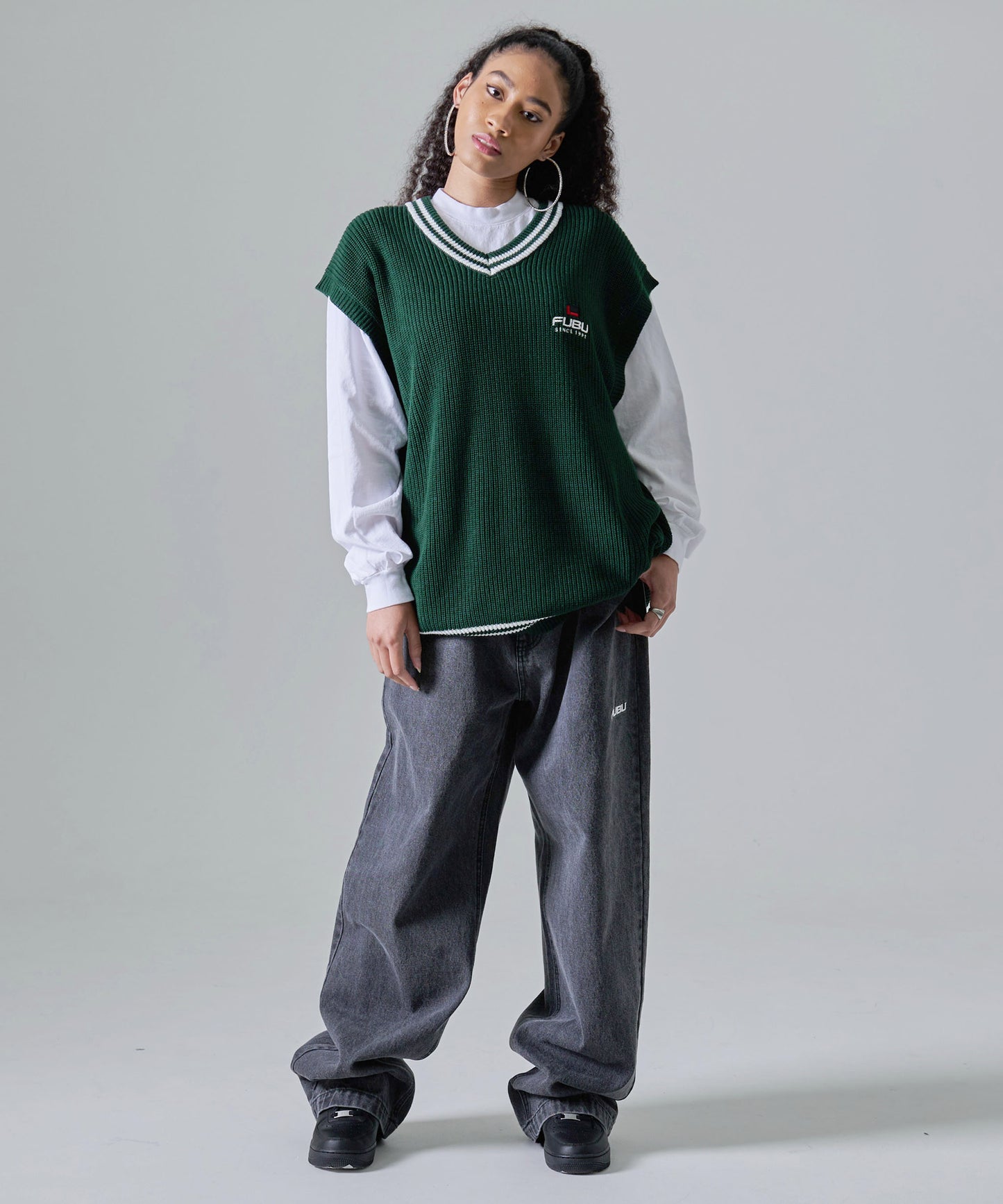 KNIT VEST/ニットベスト【FAM-41702】