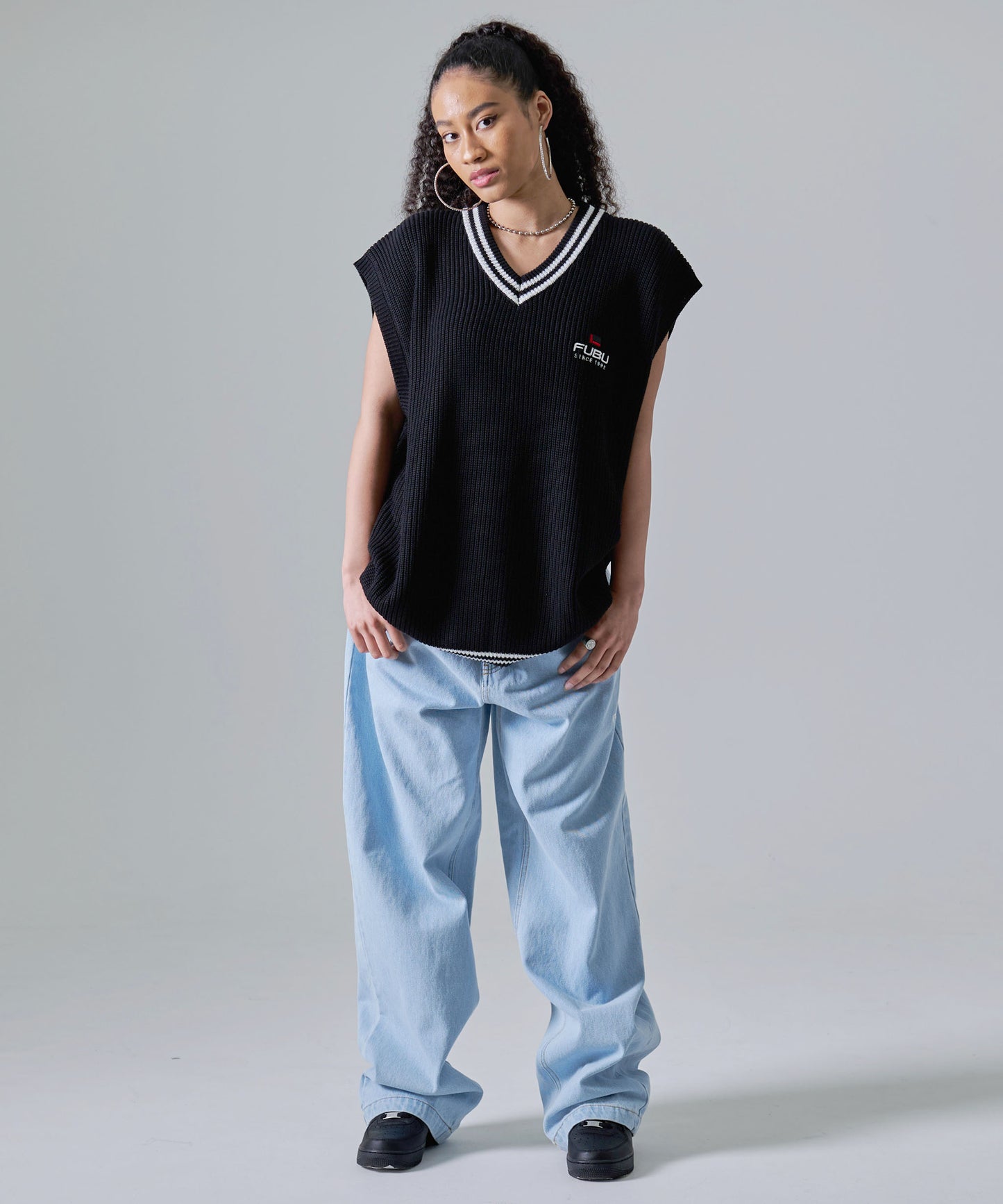 KNIT VEST/ニットベスト【FAM-41702】