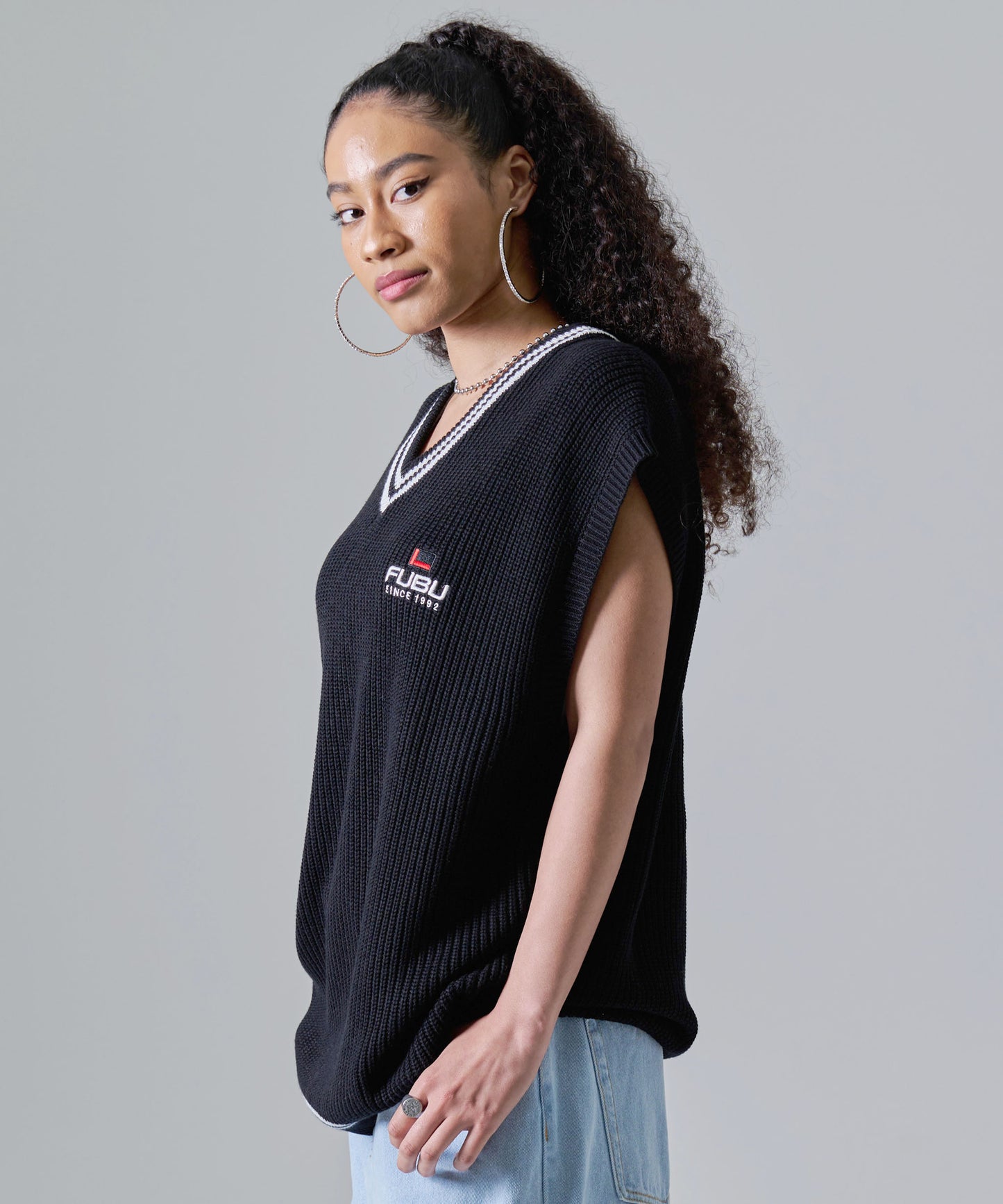 KNIT VEST/ニットベスト【FAM-41702】