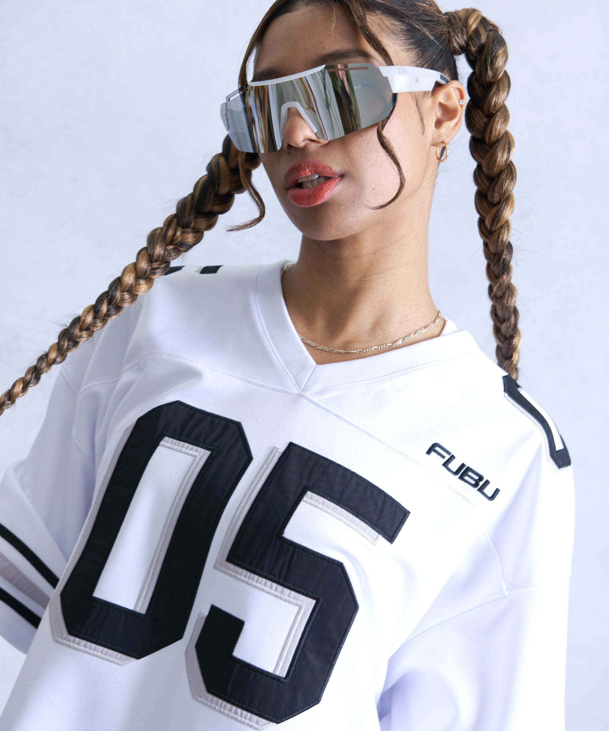 FUBU フブ トップス ブランド ロゴ フットボール ゲームシャツ。FUBUは