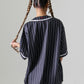 STRIPE BASEBALL SHIRTS/ストライプベースボールシャツ【FAM-41715】