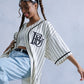 STRIPE BASEBALL SHIRTS/ストライプベースボールシャツ【FAM-41715】
