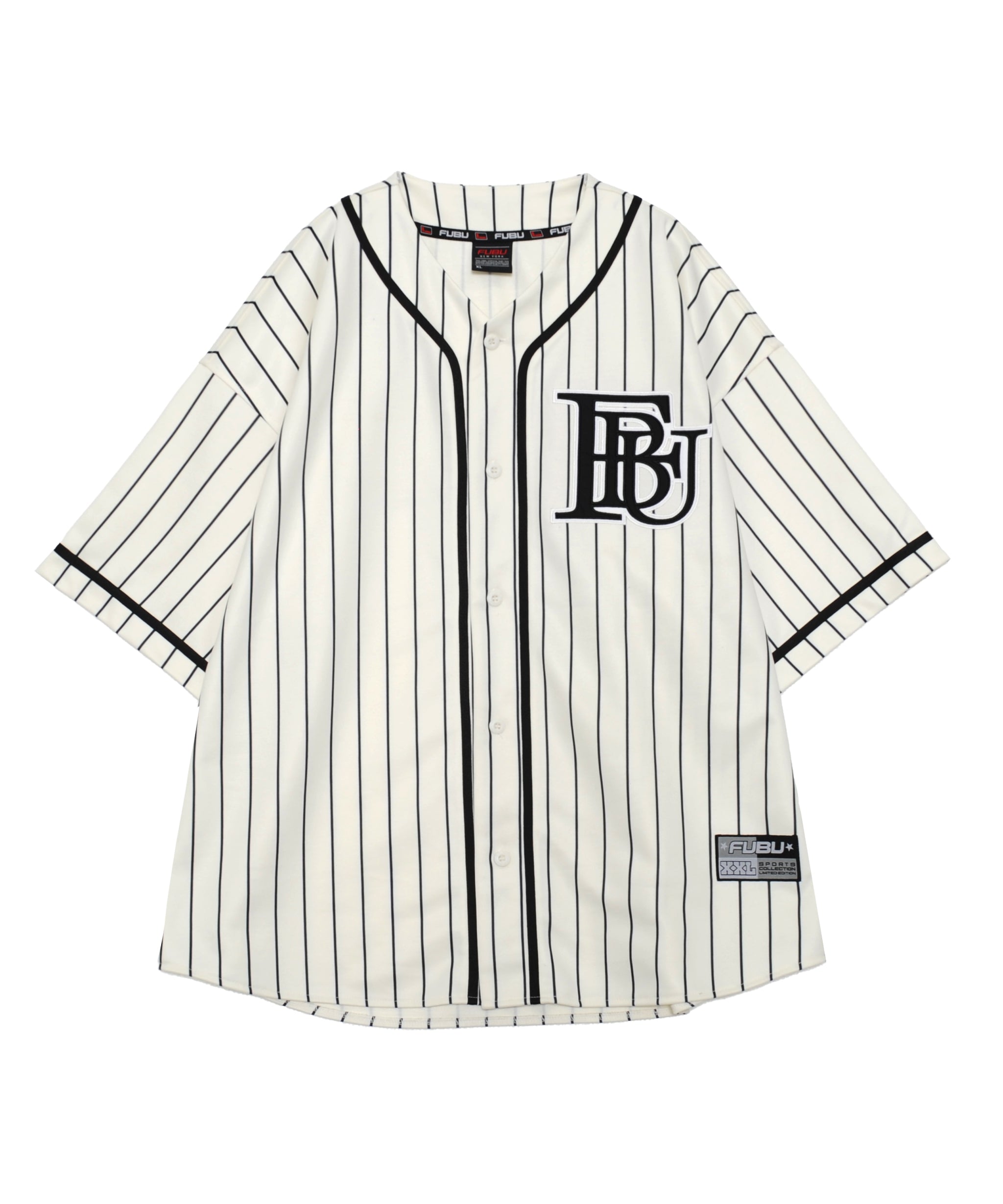 FUBU フブ トップス ブランド ロゴ ベースボール 半袖シャツ。FUBUは