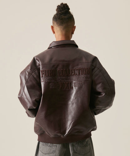 ECO LEATHER BLOUSON/エコレザーブルゾン【FAM-42305】
