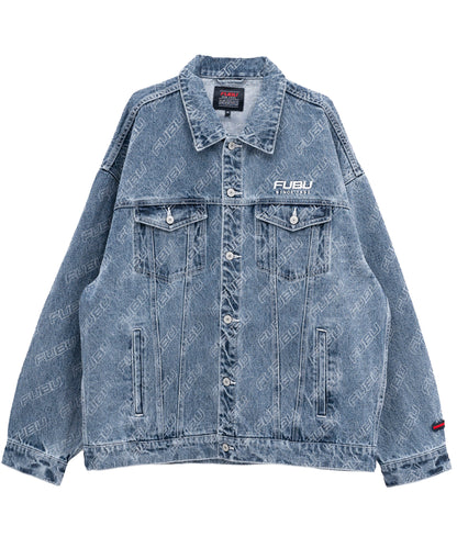 FUBU フブ アウター デニムジャケット ジャンパー。FUBUはアメリカの FUBU フブ アウター デニムジャケット ジャンパー。FUBUはアメリカの