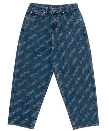 PATTERN DENIM PANTS/総柄デニムパンツ【FAM-42504】