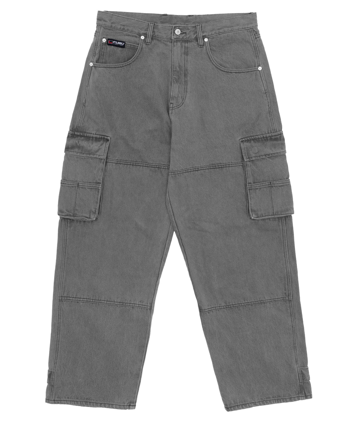 FUBU フブ ボトムス デニムカーゴパンツ ジーパン。FUBUはアメリカの